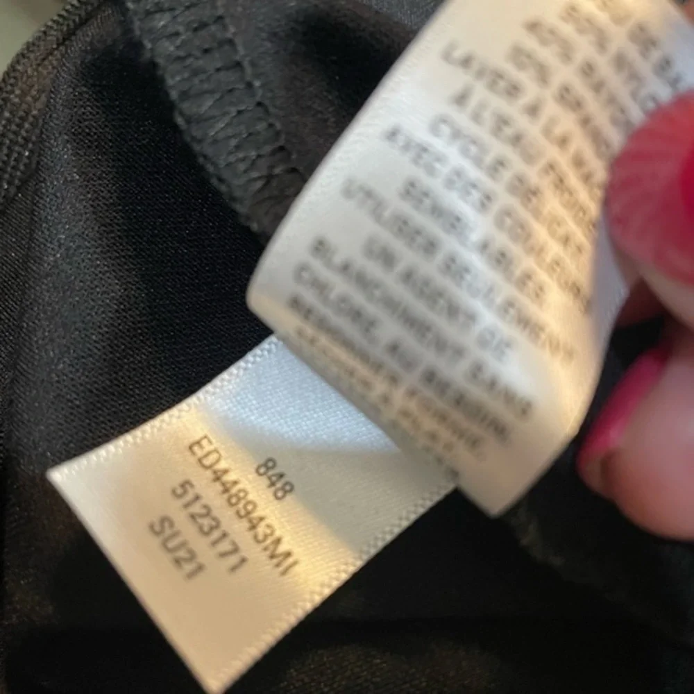 Open Edit Black Knit Split Hem Pants XXS NWT